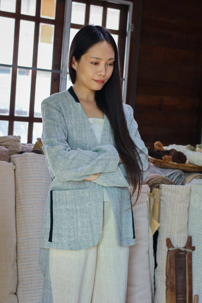 Collarless Blazer