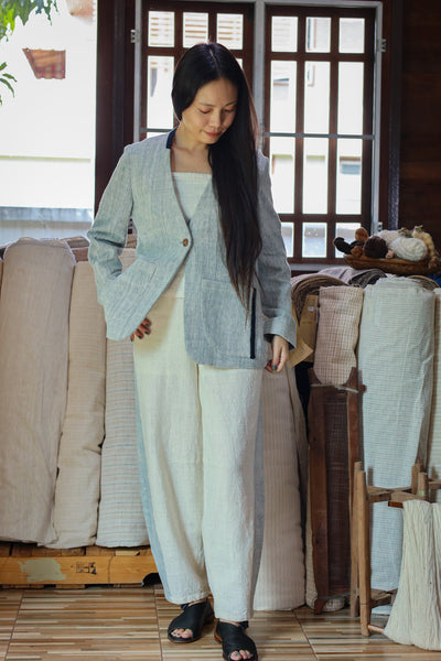Collarless Blazer