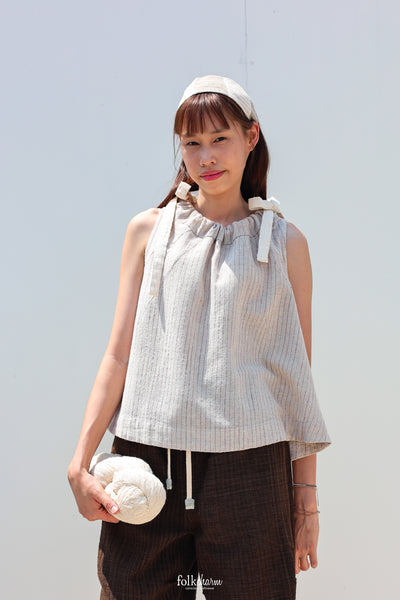 Gathered Neck Blouse in Lac Pink