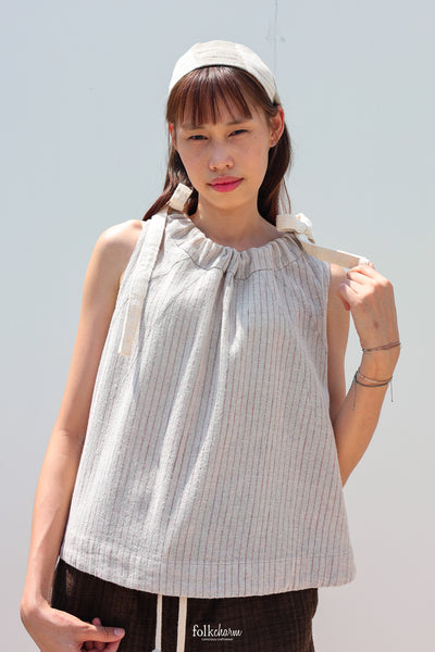 Gathered Neck Blouse in Lac Pink