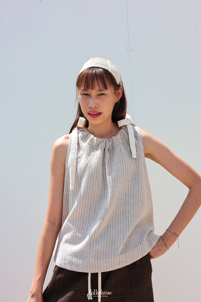 Gathered Neck Blouse in Lac Pink