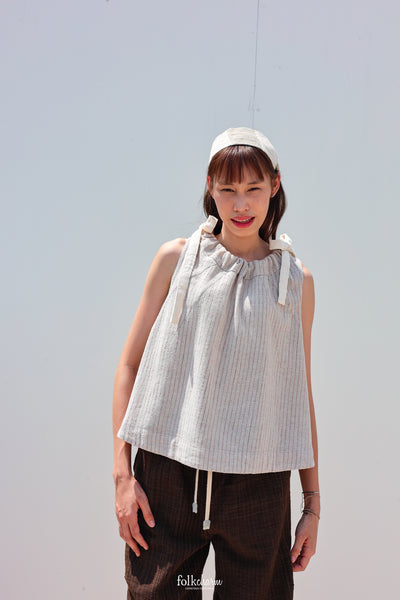 Gathered Neck Blouse in Lac Pink