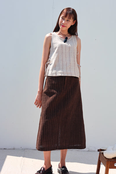 Side-Tie Sleeveless Blouse