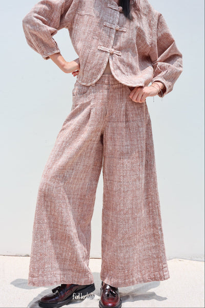 Extra-Wide Trousers Salmon