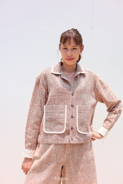 Loomline Utility Jacket in Huchang-Red