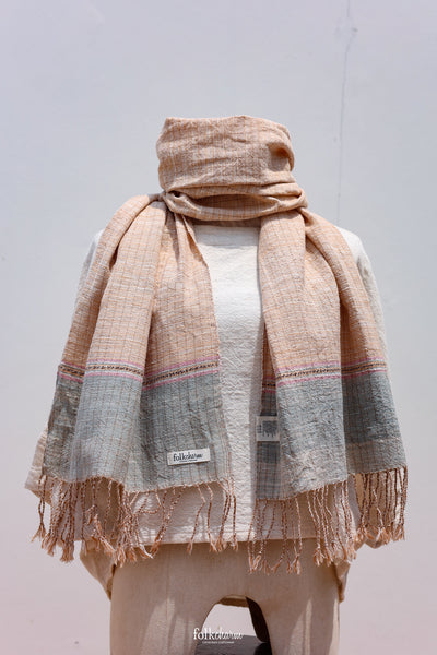Aunty Plian's Turtle Shell Scarf Brown/Blue