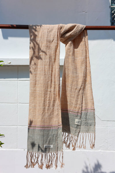 Aunty Plian's Turtle Shell Scarf Brown/Blue