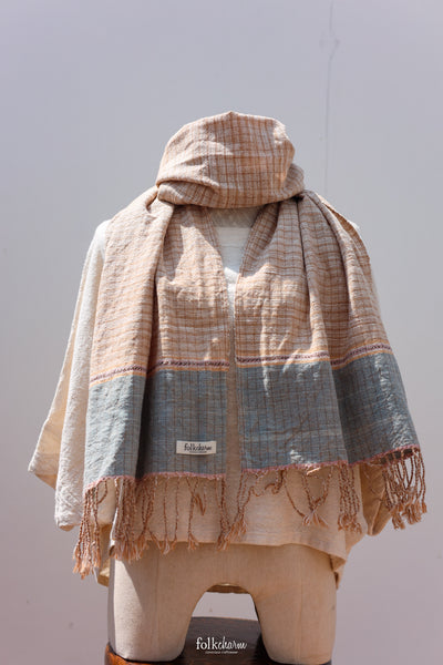 Aunty Plian's Turtle Shell Scarf Brown/Blue