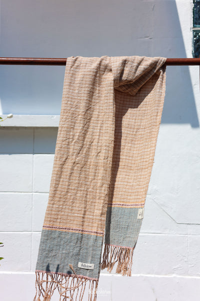 Aunty Plian's Turtle Shell Scarf Brown/Blue