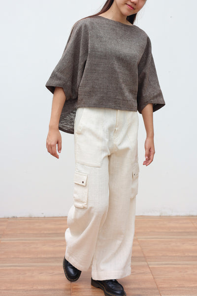 Batwing Cropped Blouse