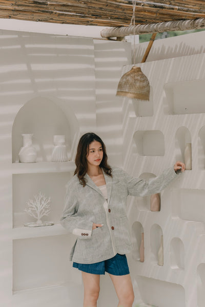 Buak Blue Relaxed-fit Blazer