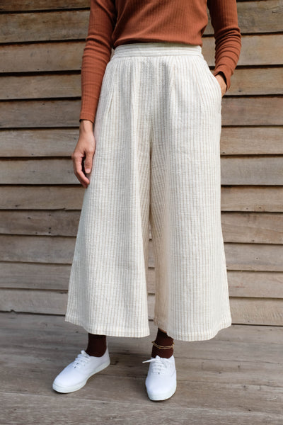 Cropped Wide Trousers