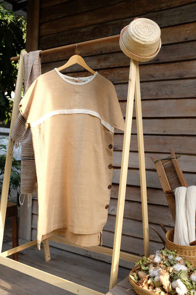 Side Button Dress Shirt - XL