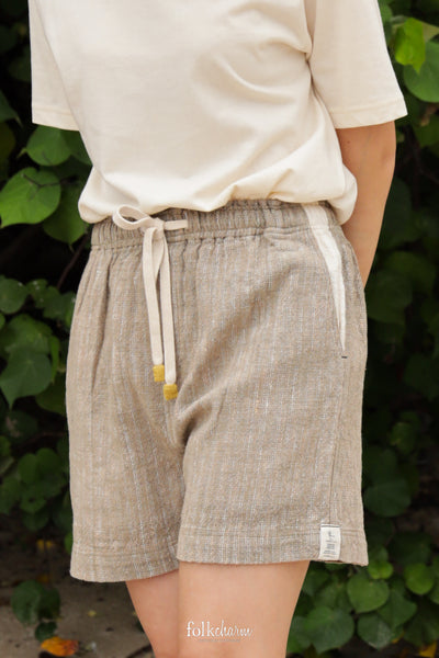 Drawstring Shorts - Patch Pocket