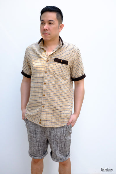 Men's Oxford Collar Short Sleeve Shirt NNB (Pre-order)