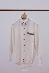 Oxford Collar Longsleeve Shirt-M