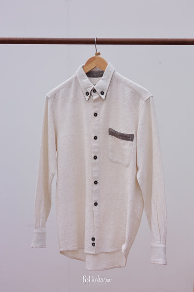 Oxford Collar Longsleeve Shirt-M