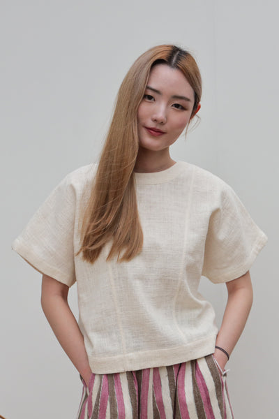 Roundneck Two-way Blouse
