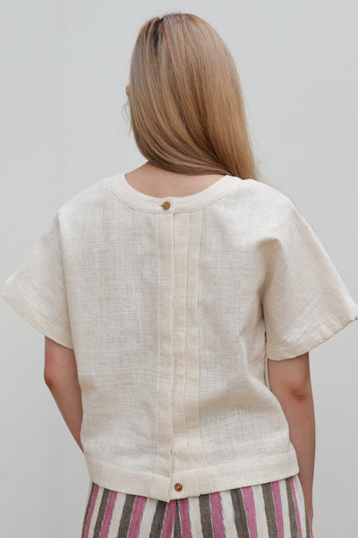 Roundneck Two-way Blouse