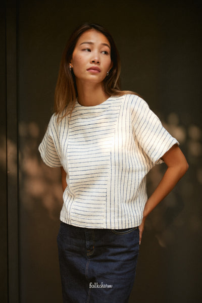 Roundneck Two-way Blouse