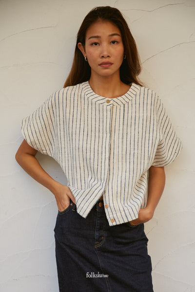 Roundneck Two-way Blouse